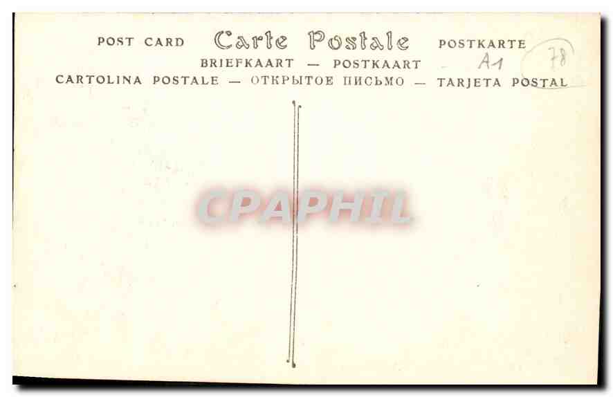 CPA Parc du Petit Trianon Le pont rustique  — Verso