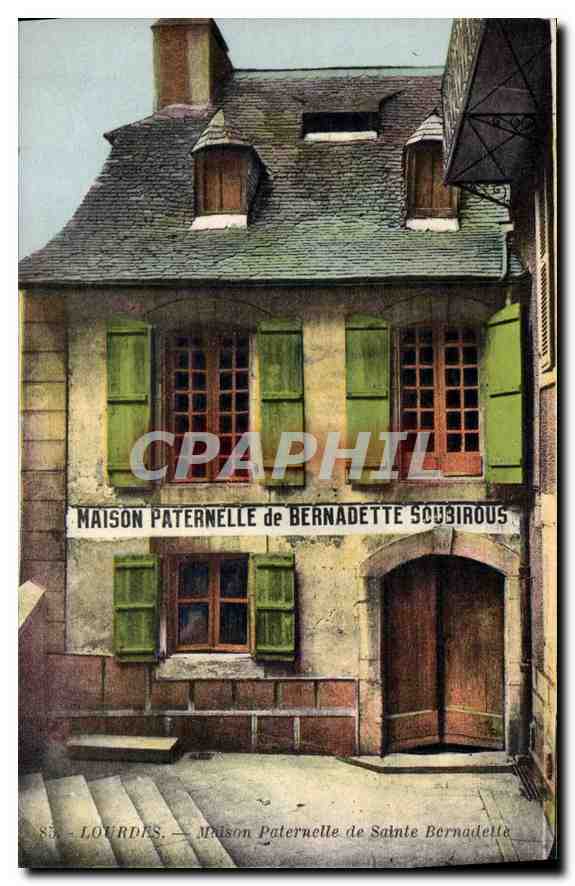 CPA Lourdes Maison Paternelle de Sainte Bernadette 