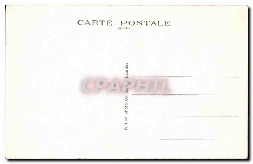 CPA Lourdes Maison Paternelle de Sainte Bernadette  — Verso