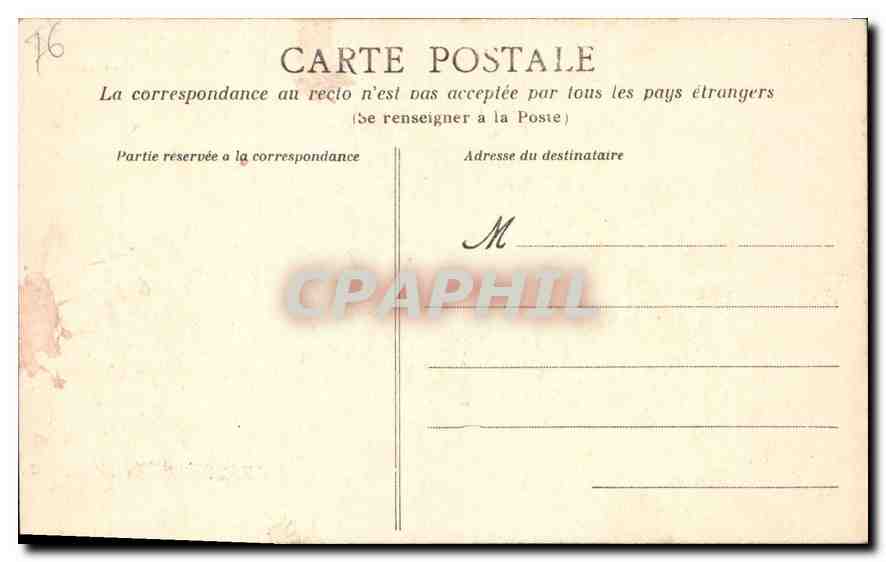 CPA Rouen Eglise St Maclou Les Portails  — Rückseite