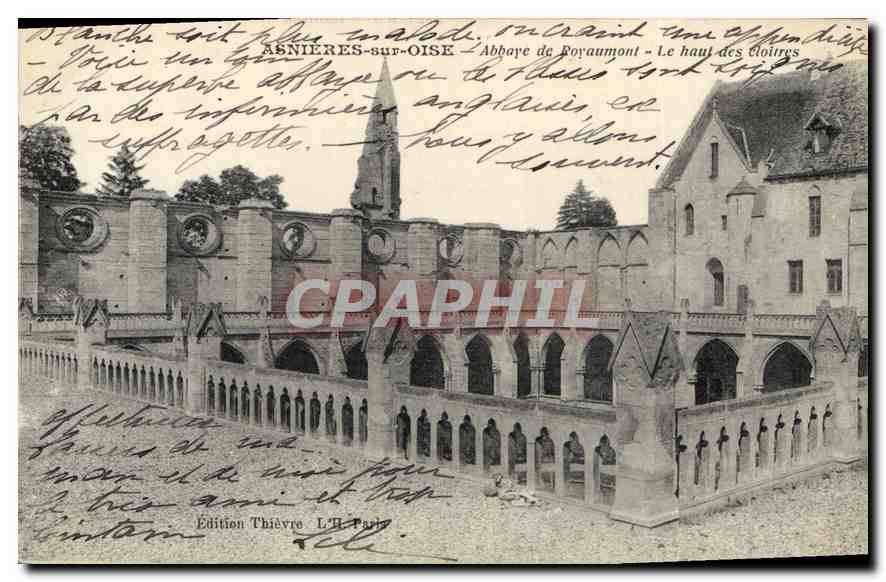 CPA Asnieres sur Oise Abbaye de Royaumont Le haut des cloitres 