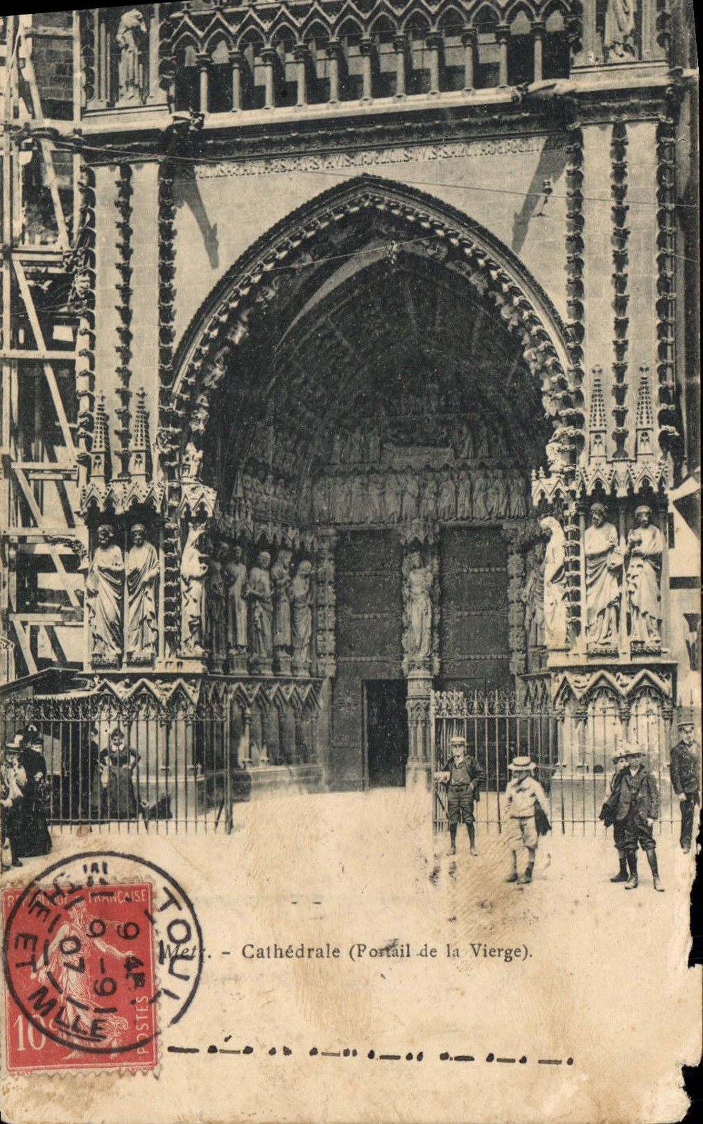 CPA Metz Cathedrale Portail de la Vierge 