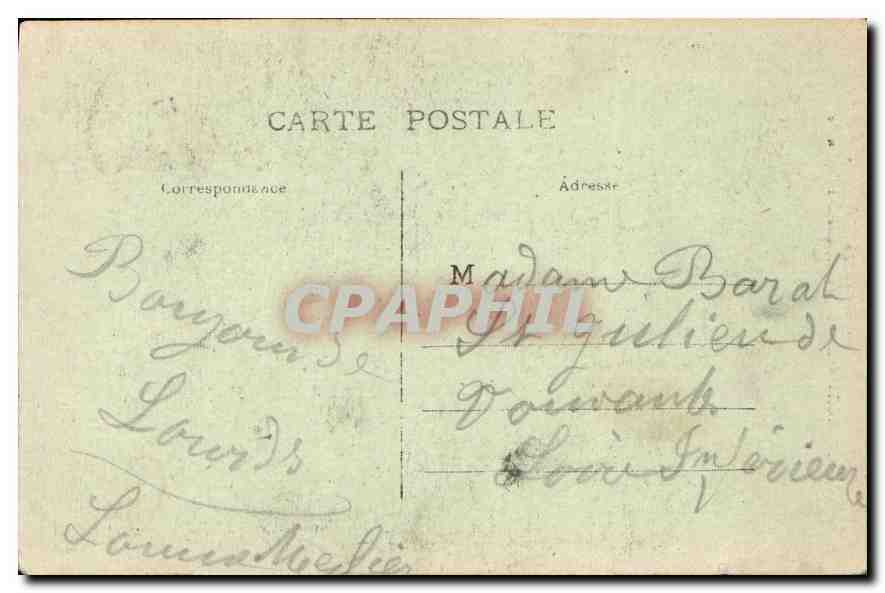 CPA Lourdes La Vierge couronnee de l'Esplanade  — Rückseite