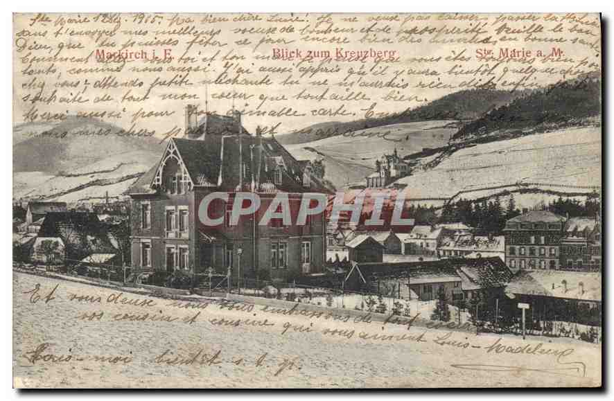 Blick zum Kreuzberg — Markirch, Suisse — éditeur non visible - Anverso