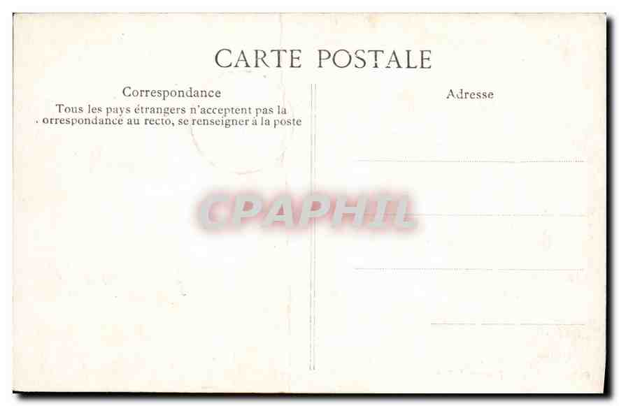 CPA Afrique Occidentale Dakar Gouvernement General at Anse Bernard  — Rückseite