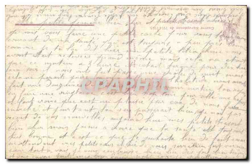 CPA Eglise de Beaufort Somme epargnee par les bombardements  — Rückseite