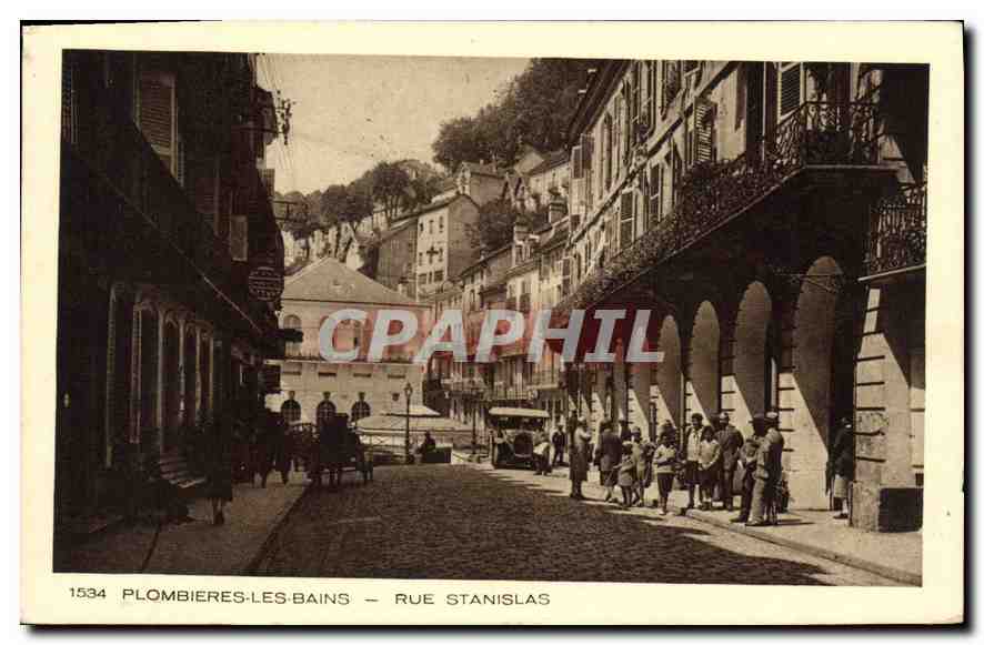 CPA Plombieres les Bains Rue Stanislas 