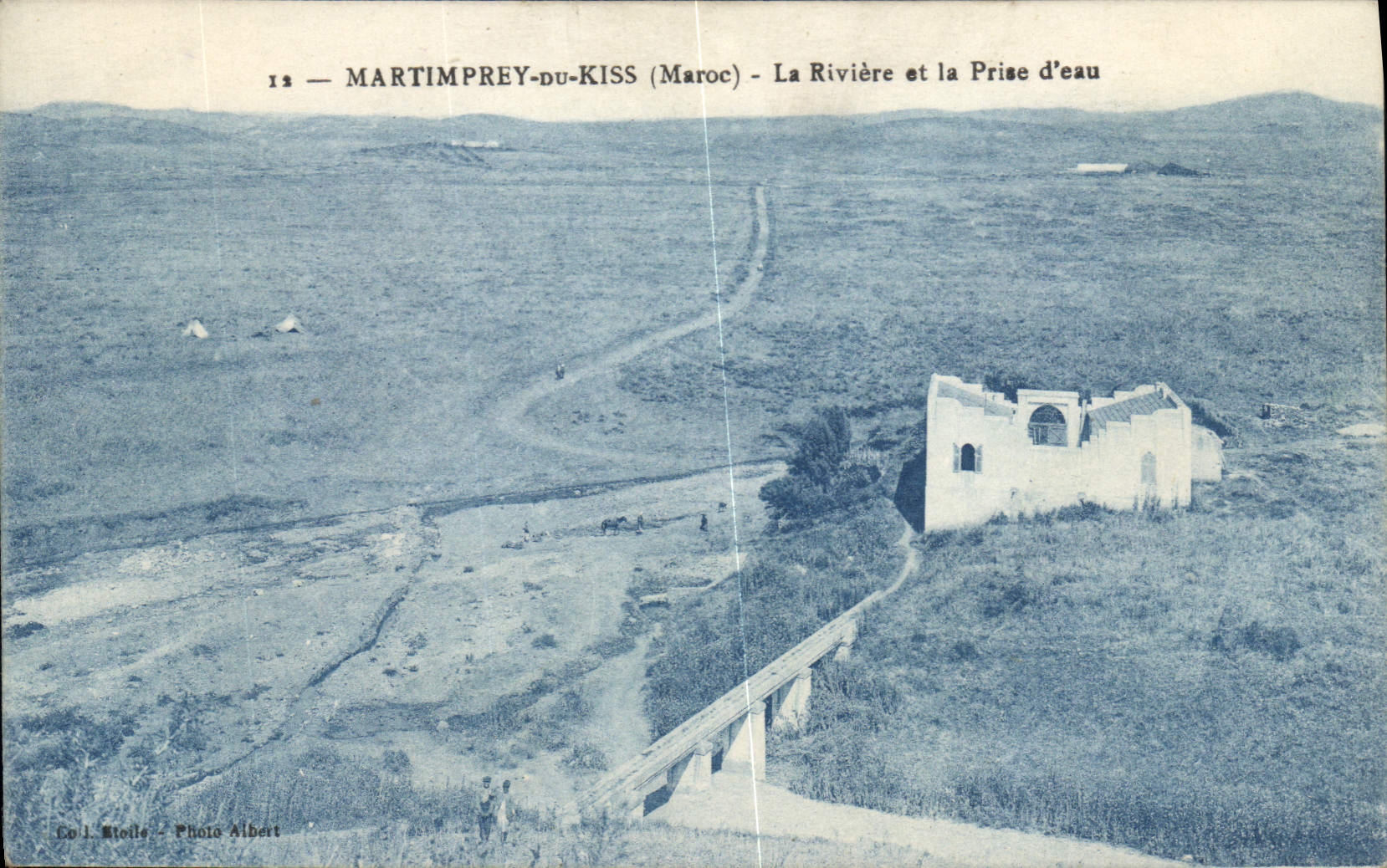 Martimprey-du-Kiss (Maroc) — La Rivière et la Prise d'eau — Photo Albert
