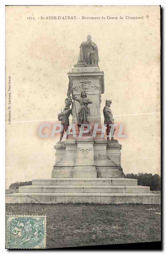 St-ANNE-D'AURAY - Monument du Comte de Chambord - Collection H. Laurent, Paris-Louis