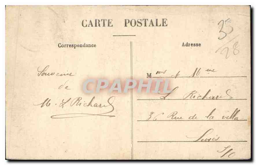 CPA Jouy Le Chateau  — Rückseite