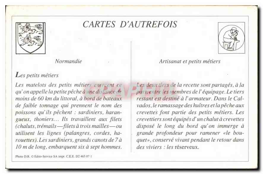 Grand-Camp-les-Bains (Calvados) — Un groupe de Matelots des petits métiers — Photo Damez, Edit Catherine — Verso