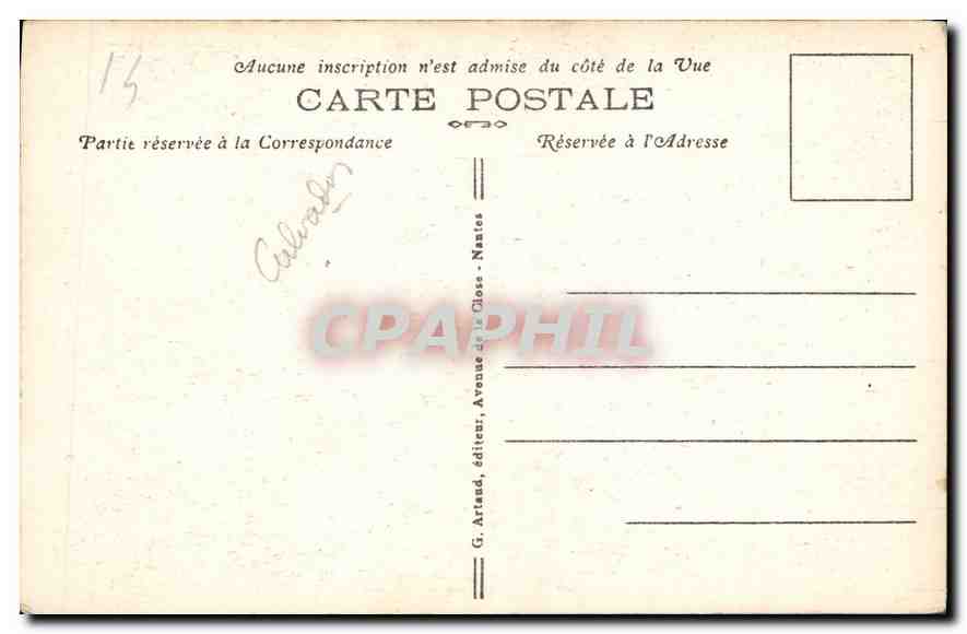 CPA Lisieux La Rue aux Fevres  — Verso