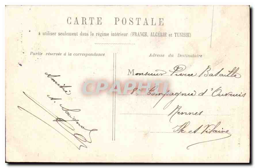 Hôpital de l'Hôtel-Dieu — Paris — H. L. — Rückseite