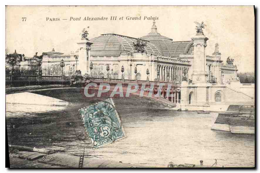 CPA Paris Pont Alexandre III et Grand Palais 