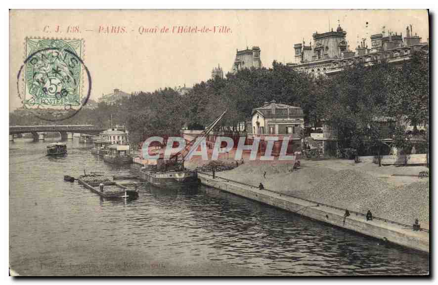 Paris — Quai de l'Hôtel-de-Ville — C. J. 138