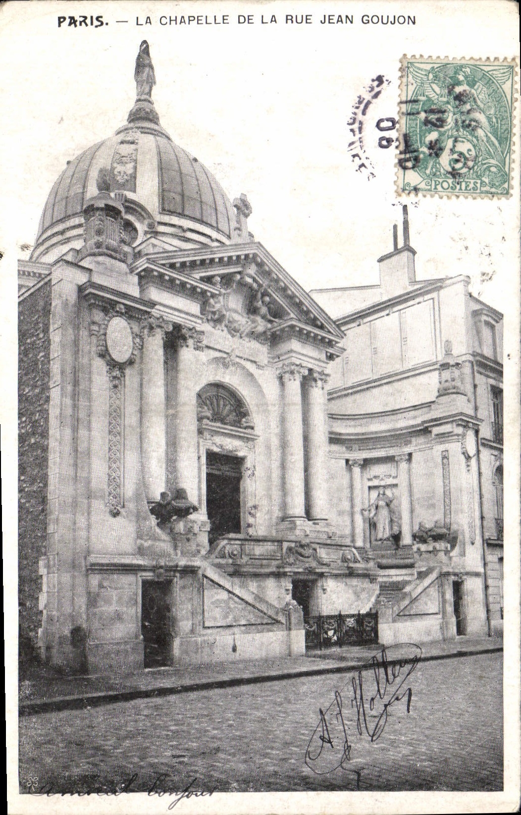 CPA Paris La Chapelle de la Rue Jean Goujon 