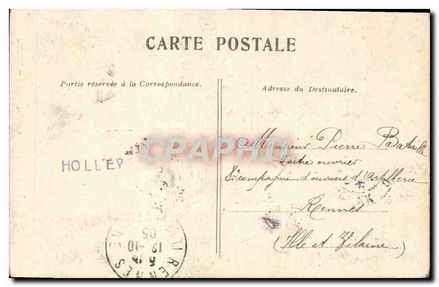 CPA Paris La Chapelle de la Rue Jean Goujon  — Rückseite