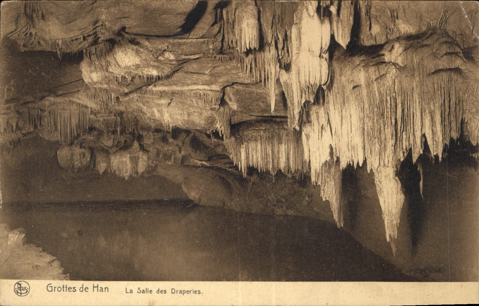 CPA Grottes de Han La Salle des Draperies 