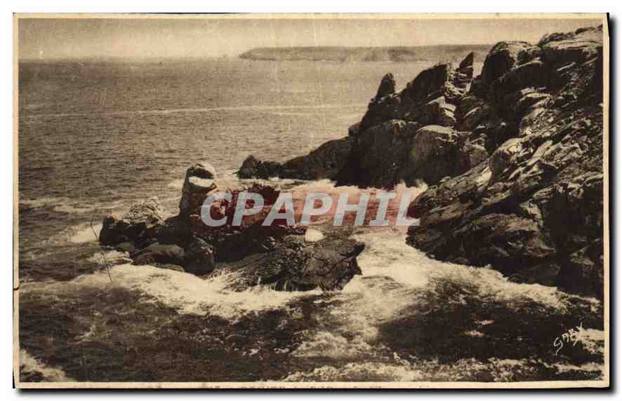 CPA Rochers bord de mer