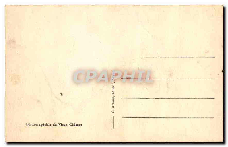 CPA Rochers bord de mer — Rückseite