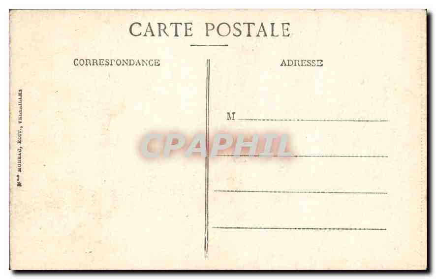 CPA Parc de Versailles Bassin de Flore et Allee du Printemps  — Verso