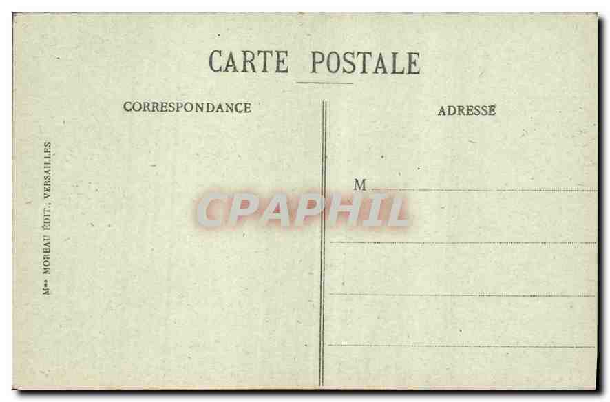 CPA Versailles Grand Trianon sur les Jardins  — Verso