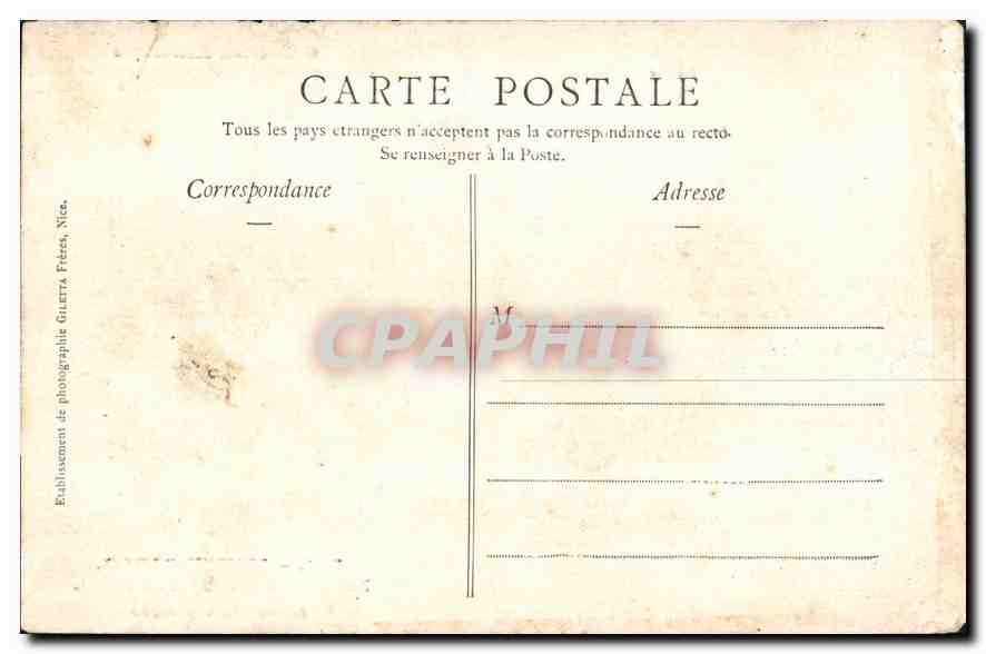 CPA Le Casino et l'Hotel de Paris Monaco — Rückseite