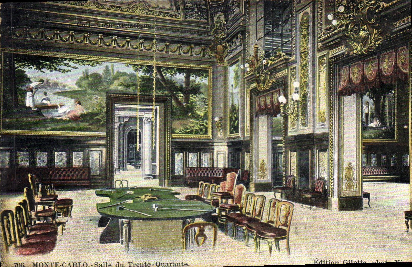 Monte-Carlo - Salle du Trente-Quarante — Édition Gilletta, n° 706