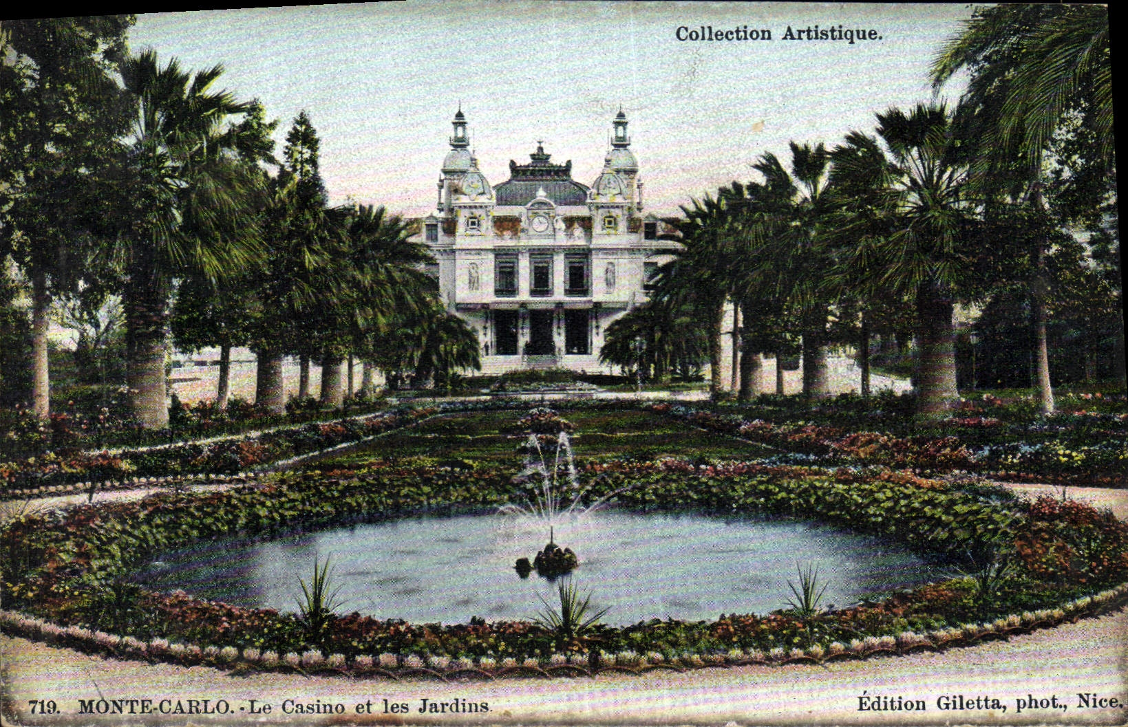 CPA Monte Carlo Le Casino et les Jardins 
