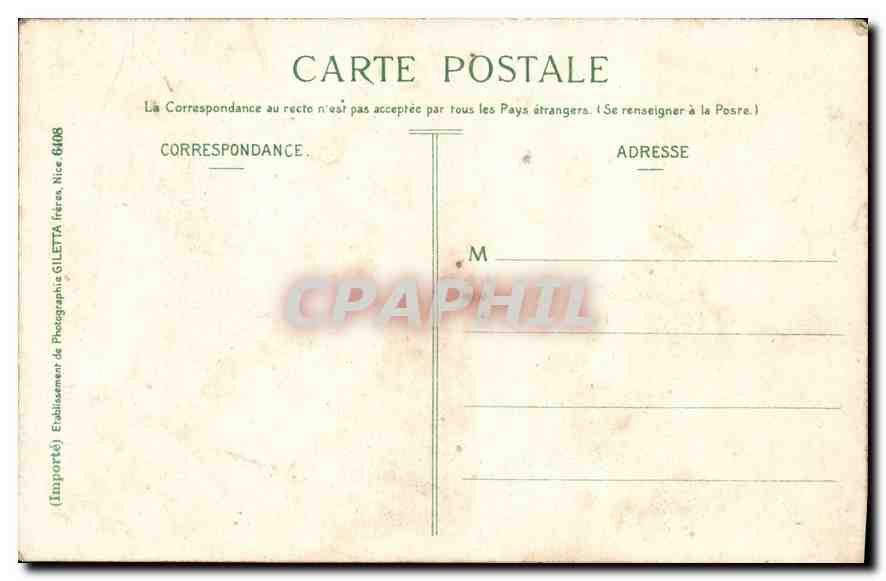 CPA Monte Carlo Le Casino et les Jardins  — Rückseite