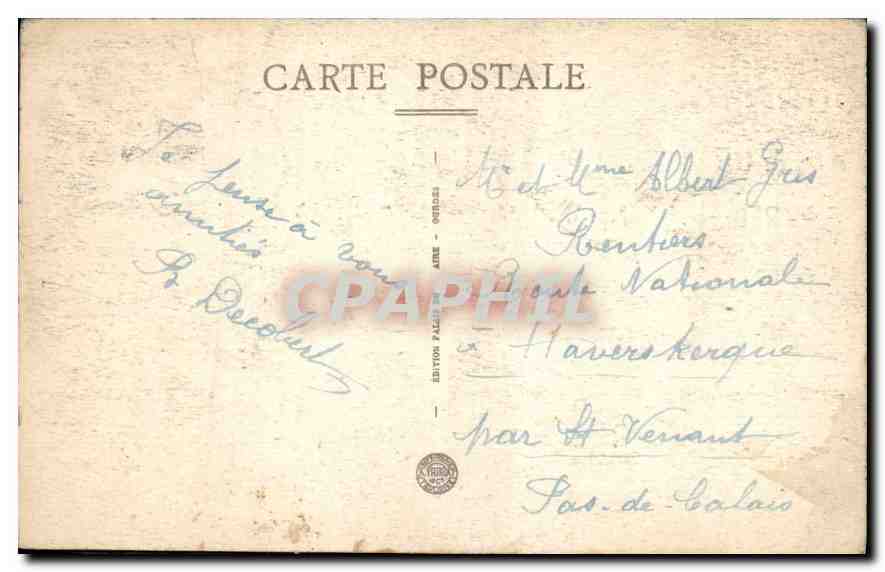 CPA Lourdes Les Sanctuaires vue du Chateau Fort  — Verso