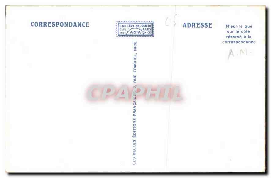 CPA Saint Jean Cap Ferrat Le Port et la Pointe Saint Hospice  — Rückseite