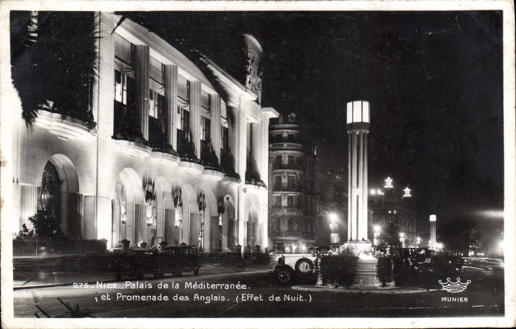 CPA Nice Palais de la Mediterranee et Promenade des Anglais 