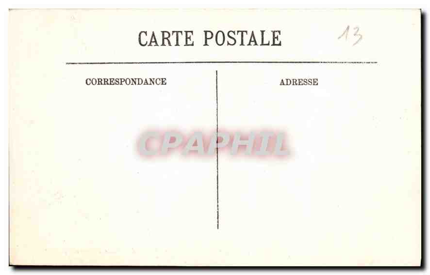 Marseille — Ensemble du Palais Longchamp — Chef-d'Œuvre de l'Architecte Espérandieu — SELECTA — Verso