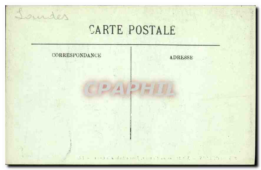 CPA Lourdes XI Station du Calvaire Jesus attache a la Croix  — Rückseite