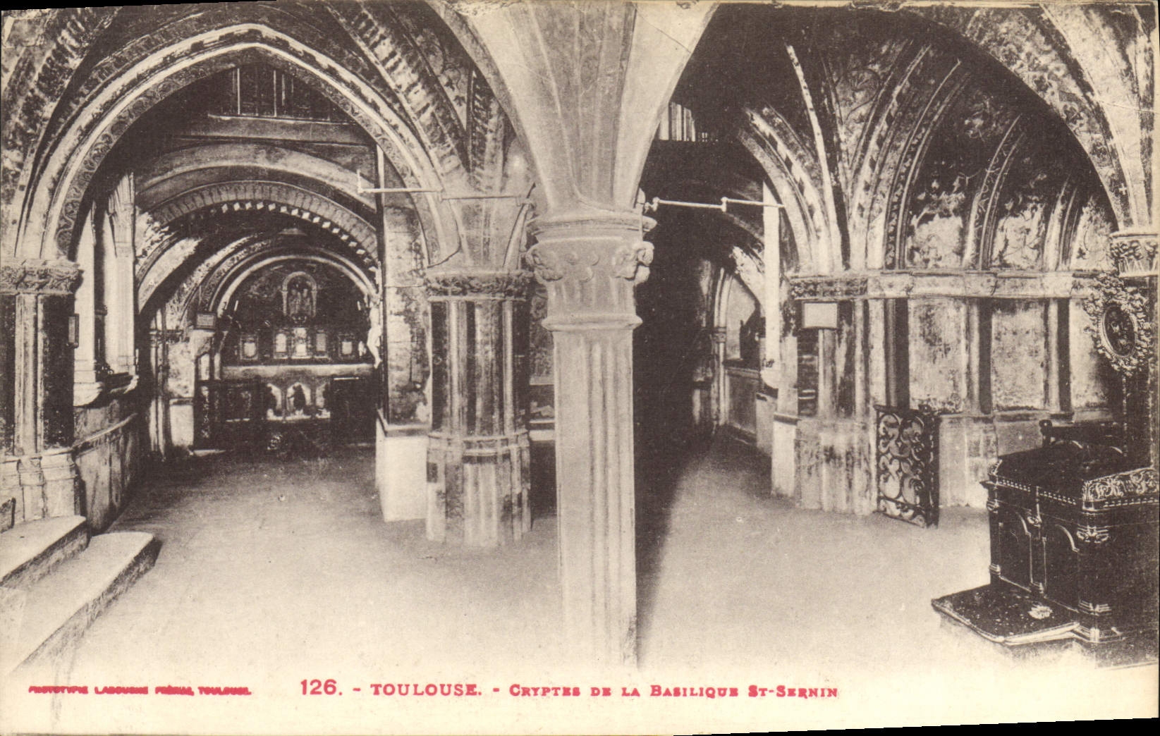 Cryptes de la Basilique St-Sernin — Toulouse — Phototypie Labouche Frères, Toulouse, n° 126