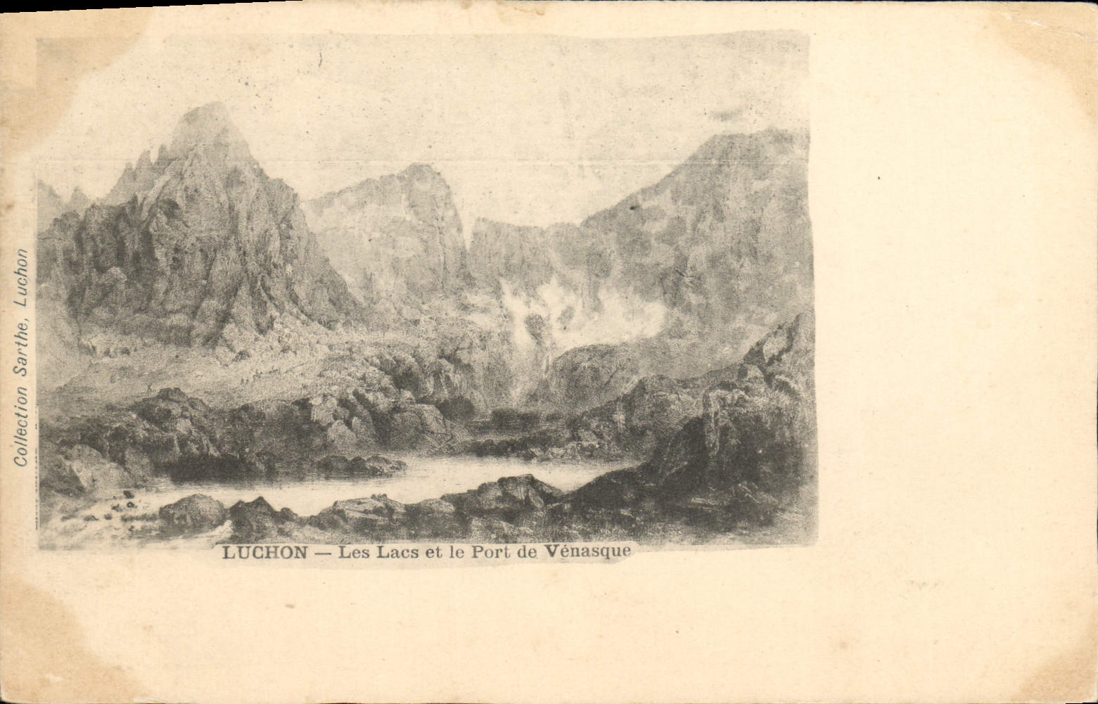 CPA Luchon Les Lacs et le Port de Venasque 