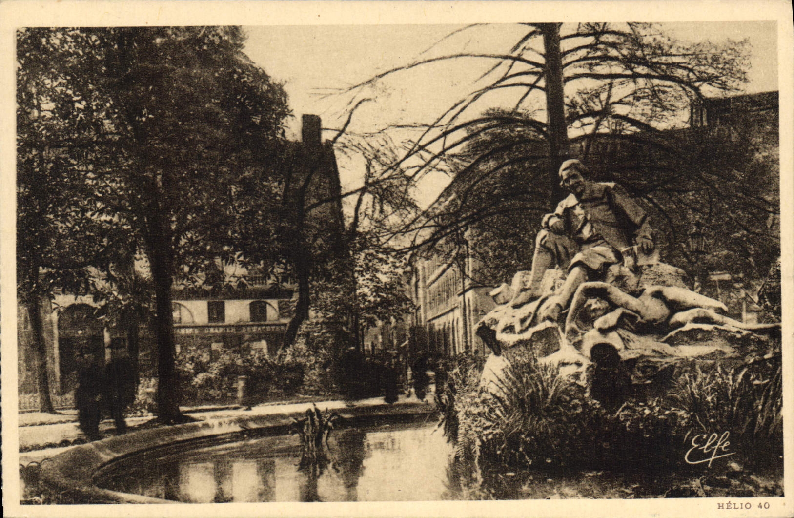 CPA Toulouse Square Wilson Statue de Goudouli 