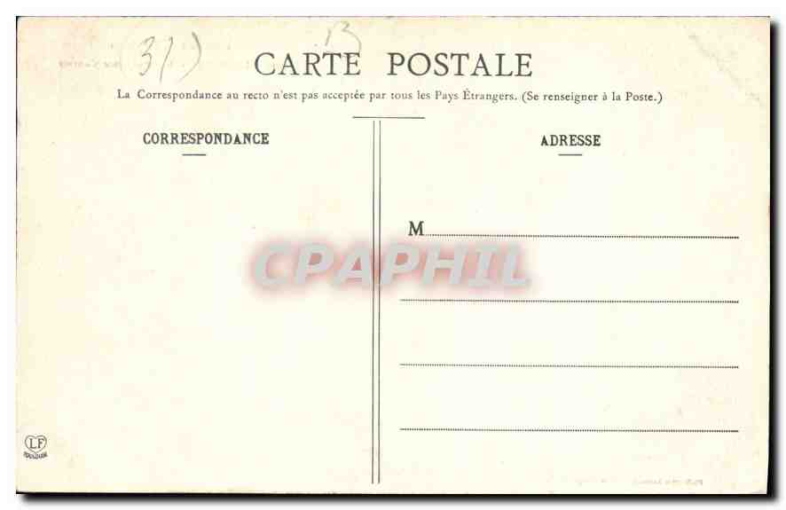 CPA Luchon Le Parc du Casino  — Verso