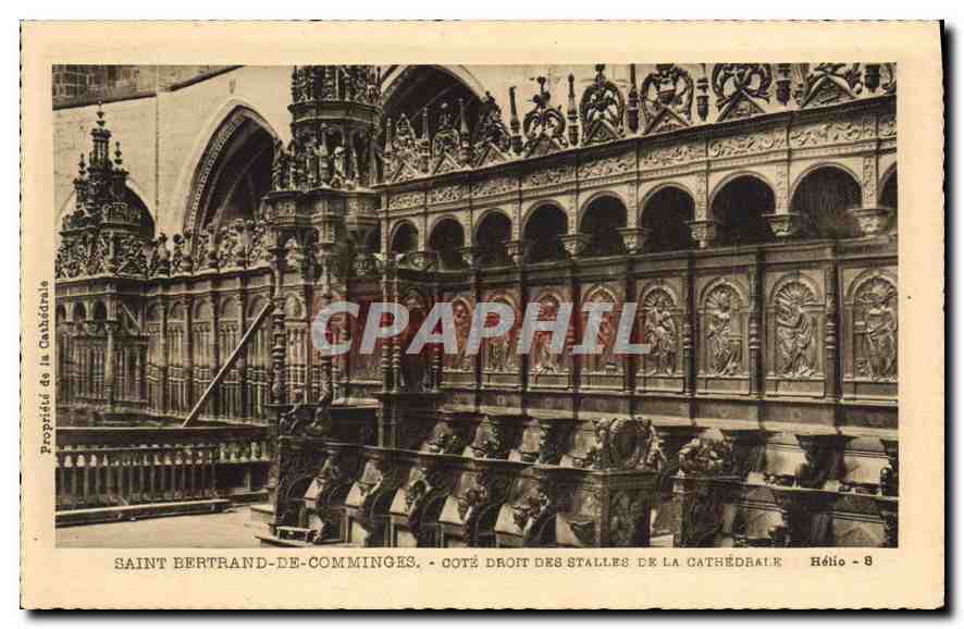 CPA Saint Bertrand de Comminges Cote Droit des Stalles de la Cathedrale 