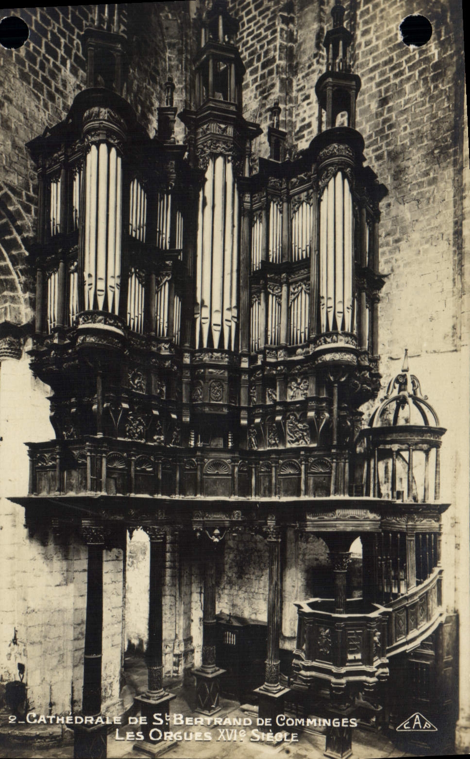 CPA Cathedrale de St Bertrand de Comminges Les Orgues XVI 