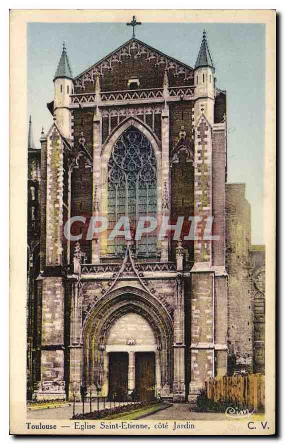 Toulouse — Église Saint-Étienne, côté Jardin — C. V.
