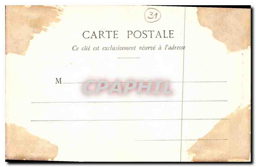 CPA Toulouse Cour de l'Hotel d'Assezat Galerie de Clemence  — Rückseite
