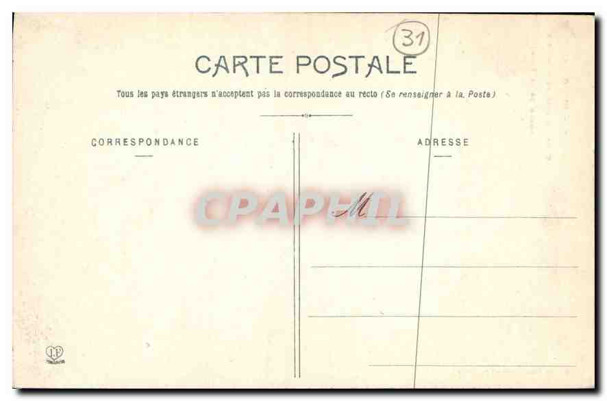 CPA Toulouse Cour de l'Hotel d'Assezat  — Verso