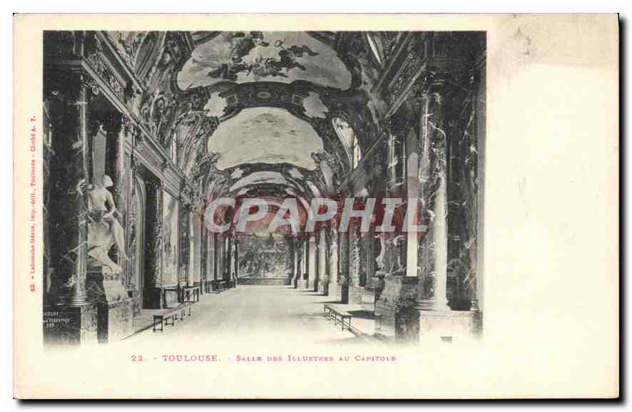 Toulouse - Salle des Illustres au Capitole — Toulouse, France — éditeur Laloumbe Frères, n°22