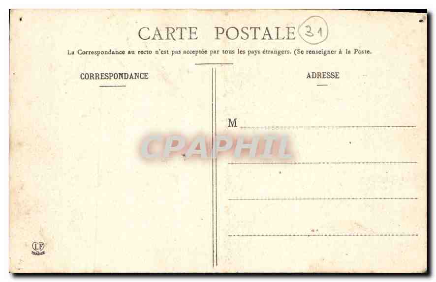 CPA Toulouse Vue generale sur la Garonne et Faubourg St Cyprien  — Verso