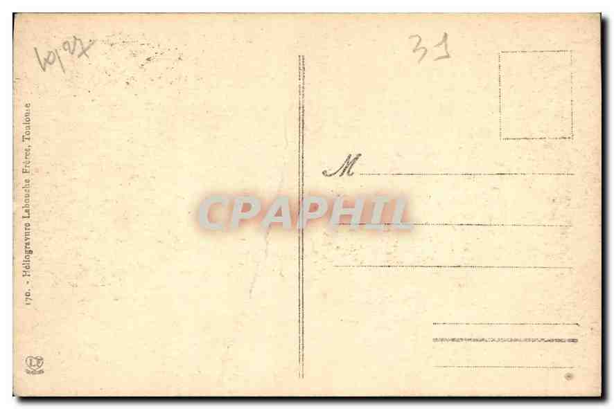 CPA Toulouse Une Pelouse du Jardin Royal  — Verso