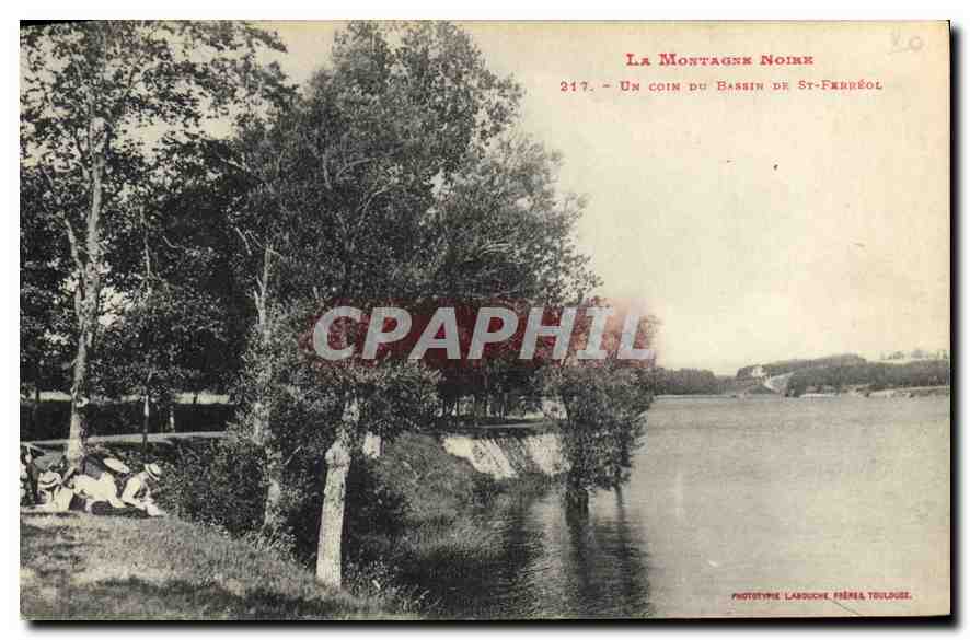 CPA La Montagne Noire Un Coin du Bassin de St Ferreol 