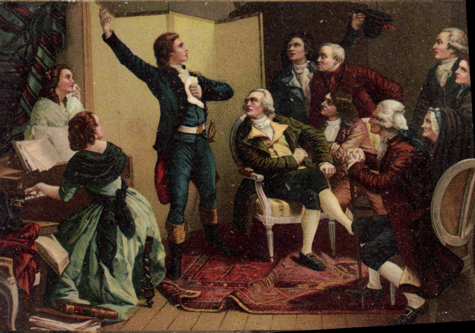 George Mancbeux chantant à la Louvre — K. F. Editeurs la Marseillaise, Paris, n° 882