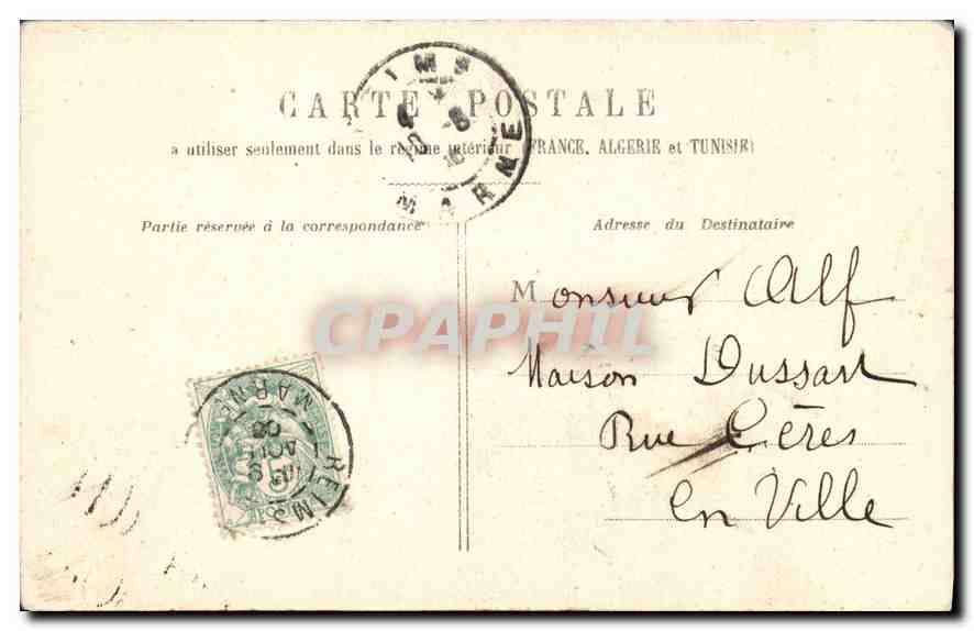 CPA Lui La Voyez pous cette petile grosse polissonne Femme — Verso
